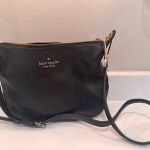 Kate Spade Rosie Large Leather Crossbody Bag - Black